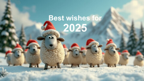 Sheep In Snow